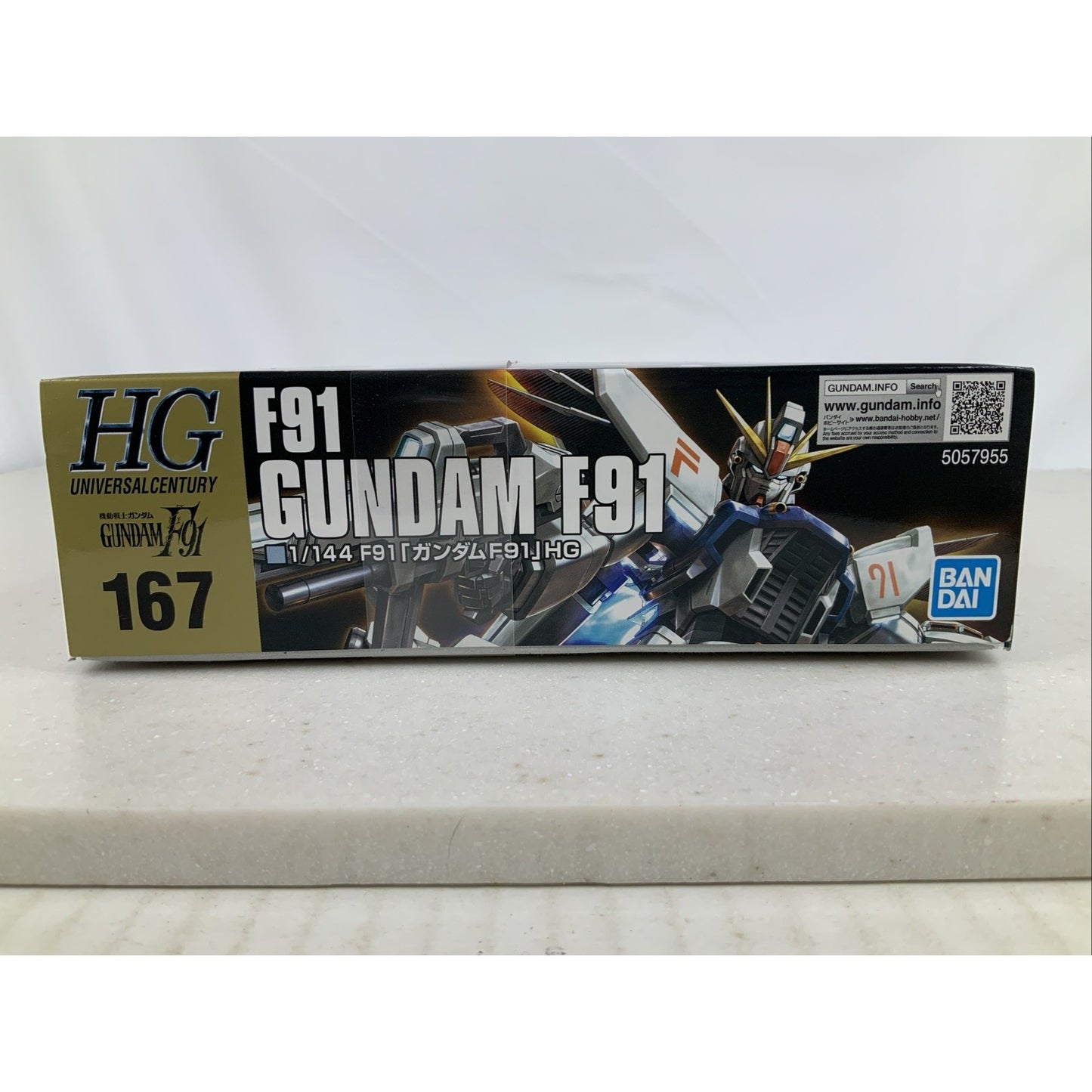 BANDAI HG Gundam F91 HGUC 167 1:144 model kit DISTRESSED BOX