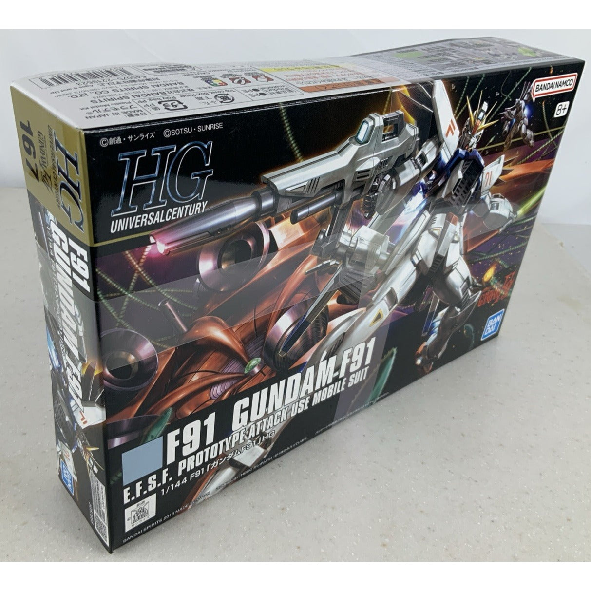 BANDAI HG Gundam F91 HGUC 167 1:144 model kit DISTRESSED BOX