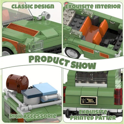 Griswold Vacation Family Truckster Station Wagon Building Block Brick Set MOC