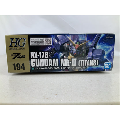 BANDAI HG RX-178 Gundam Mk-II Titans Z HGUC 1:144 model kit DISTRESSED BOX