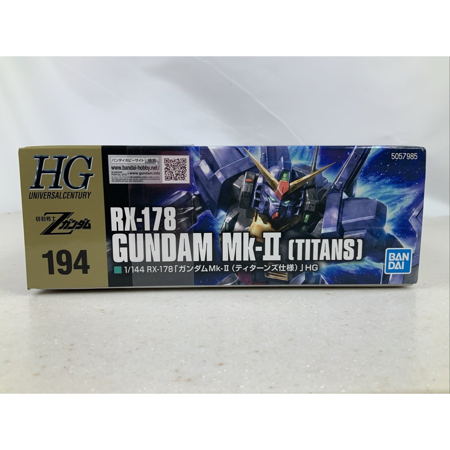 BANDAI HG RX-178 Gundam Mk-II Titans Z HGUC 1:144 model kit DISTRESSED BOX