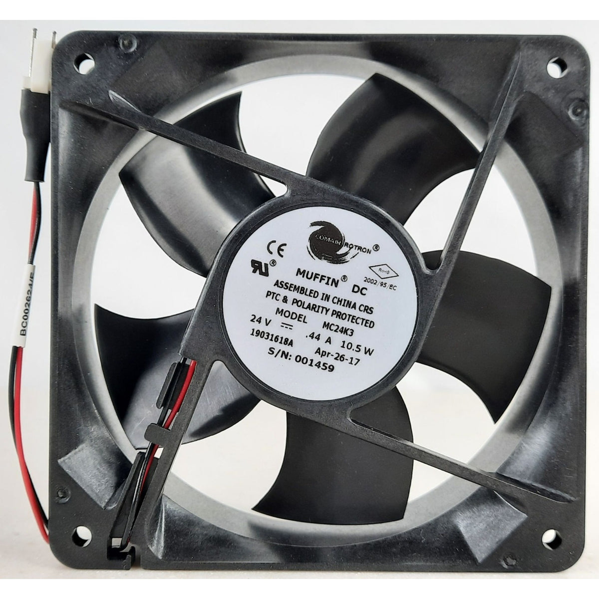 1Pc COMAIR ROTRON Fan MC24K3 muffin DC 24V 0.44A 12032 12cm 2 wire Cooling