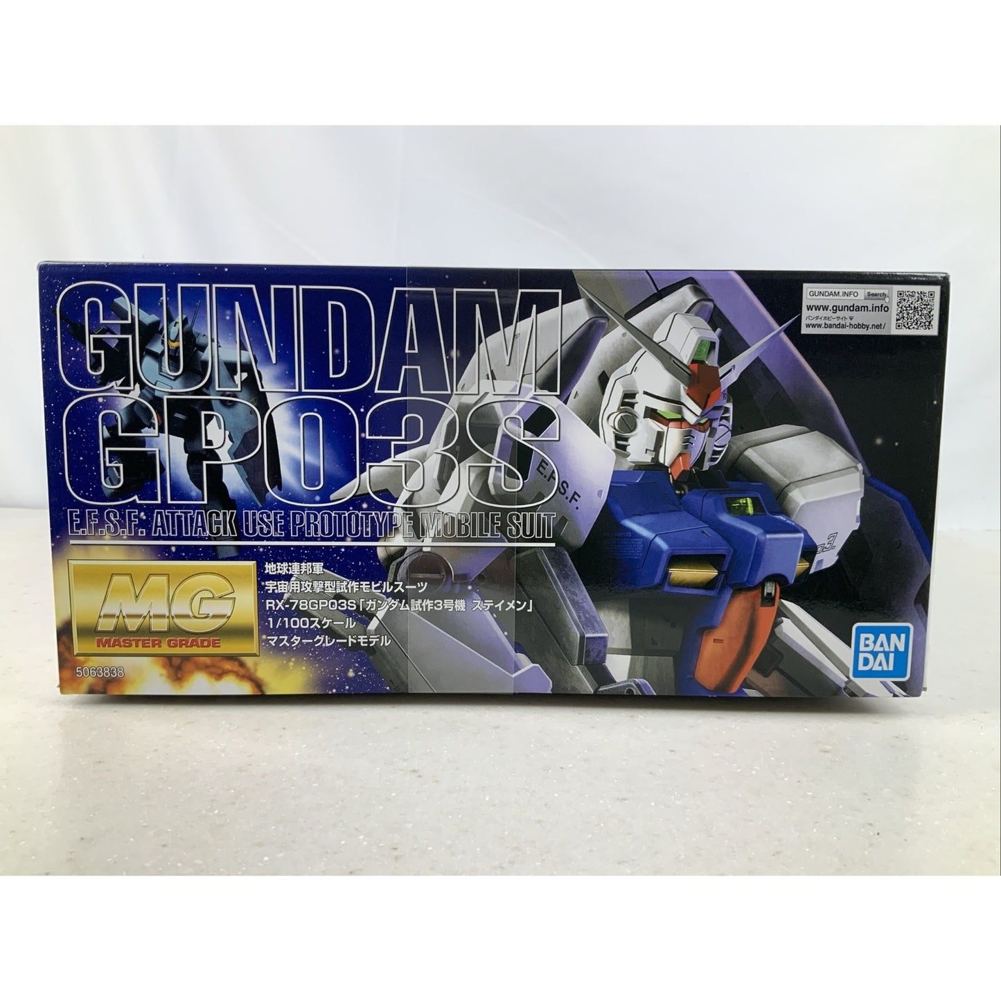 BANDAI MG RX-78 GP03S Gundam 1:100 model kit DISTRESSED BOX