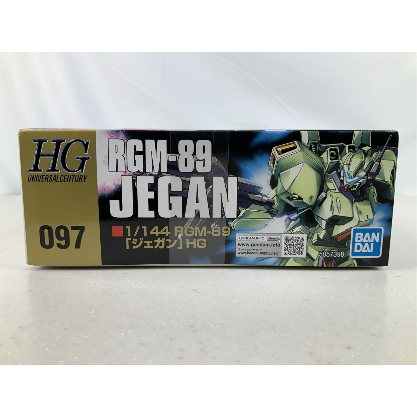 BANDAI HG RGM-89 Jegan HGUC 097 1:144 model kit DISTRESSED BOX
