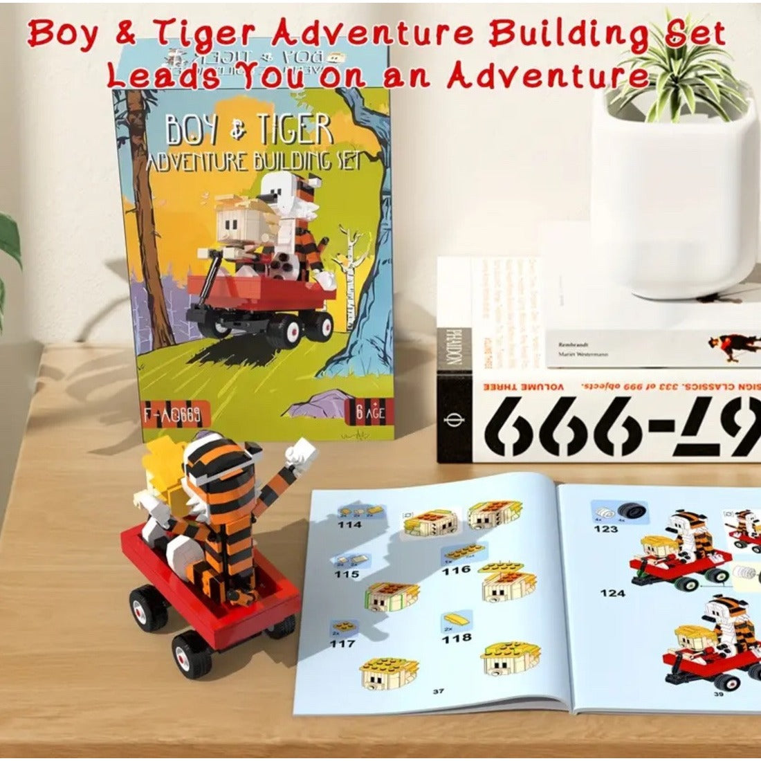 A Boy And His Tiger Moc Building Block Compatible Set New In Box Vintage Comic