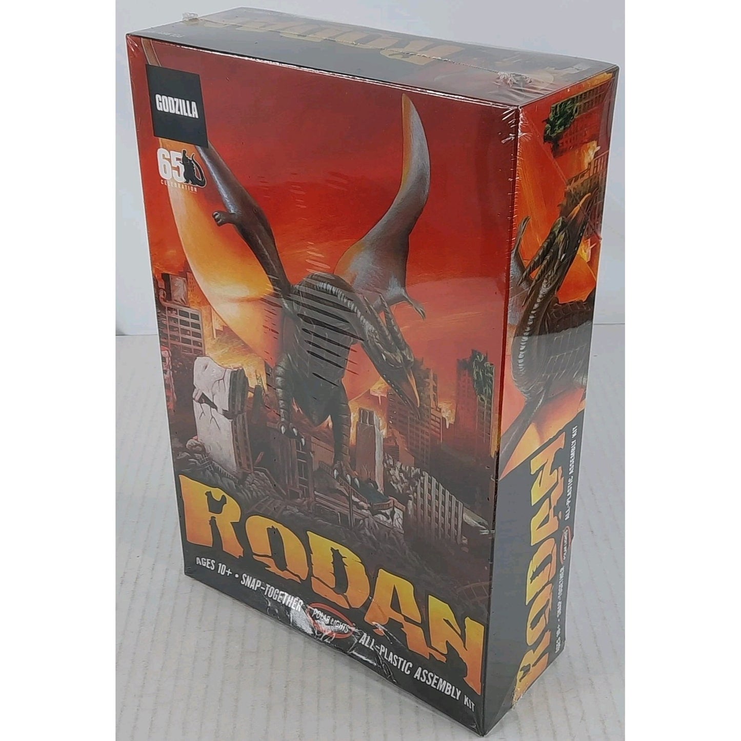 POLAR LIGHTS Rodan Godzilla 65 Snap 1:800 model kit DISTRESSED BOX